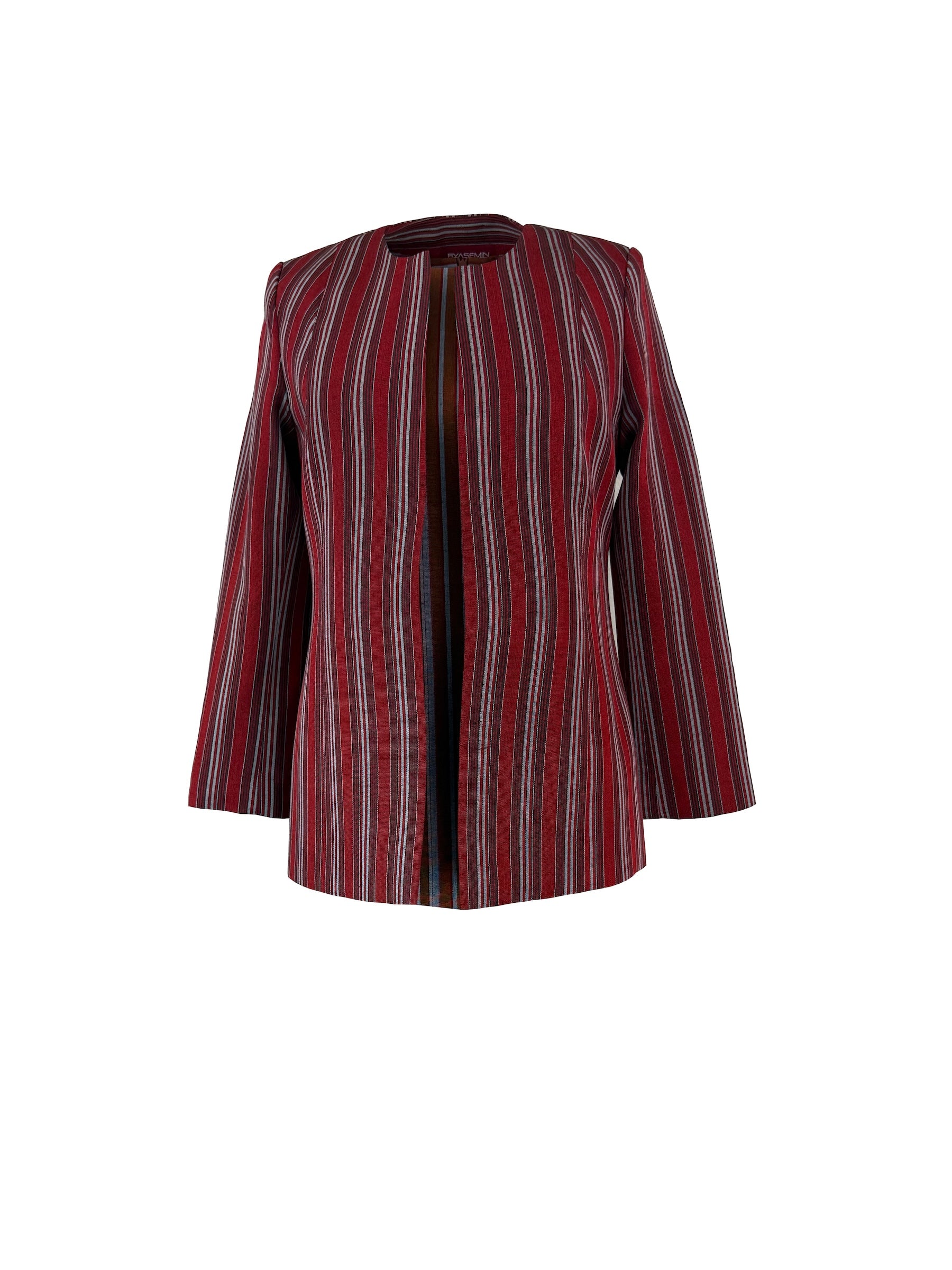 The Vianelle Collection — Multicolor red striped Jacket
