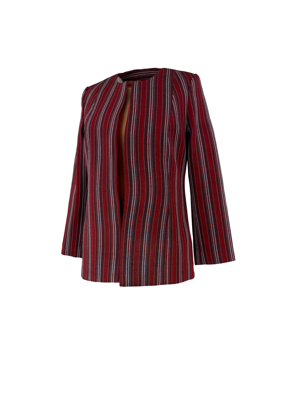 The Vianelle Collection — Multicolor red striped Jacket
