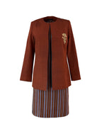 The Elaura Collection — Brown-Blue Kutnu Dress