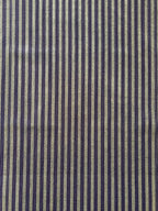 Striped silk and cotton table runner. Size: 16.5” x 63”