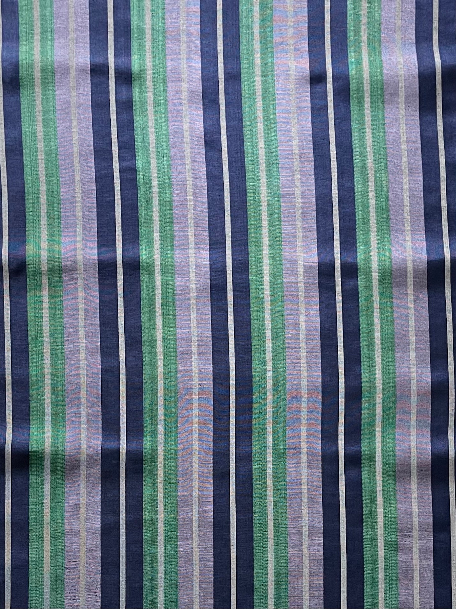 Woven striped kutnu fabric.