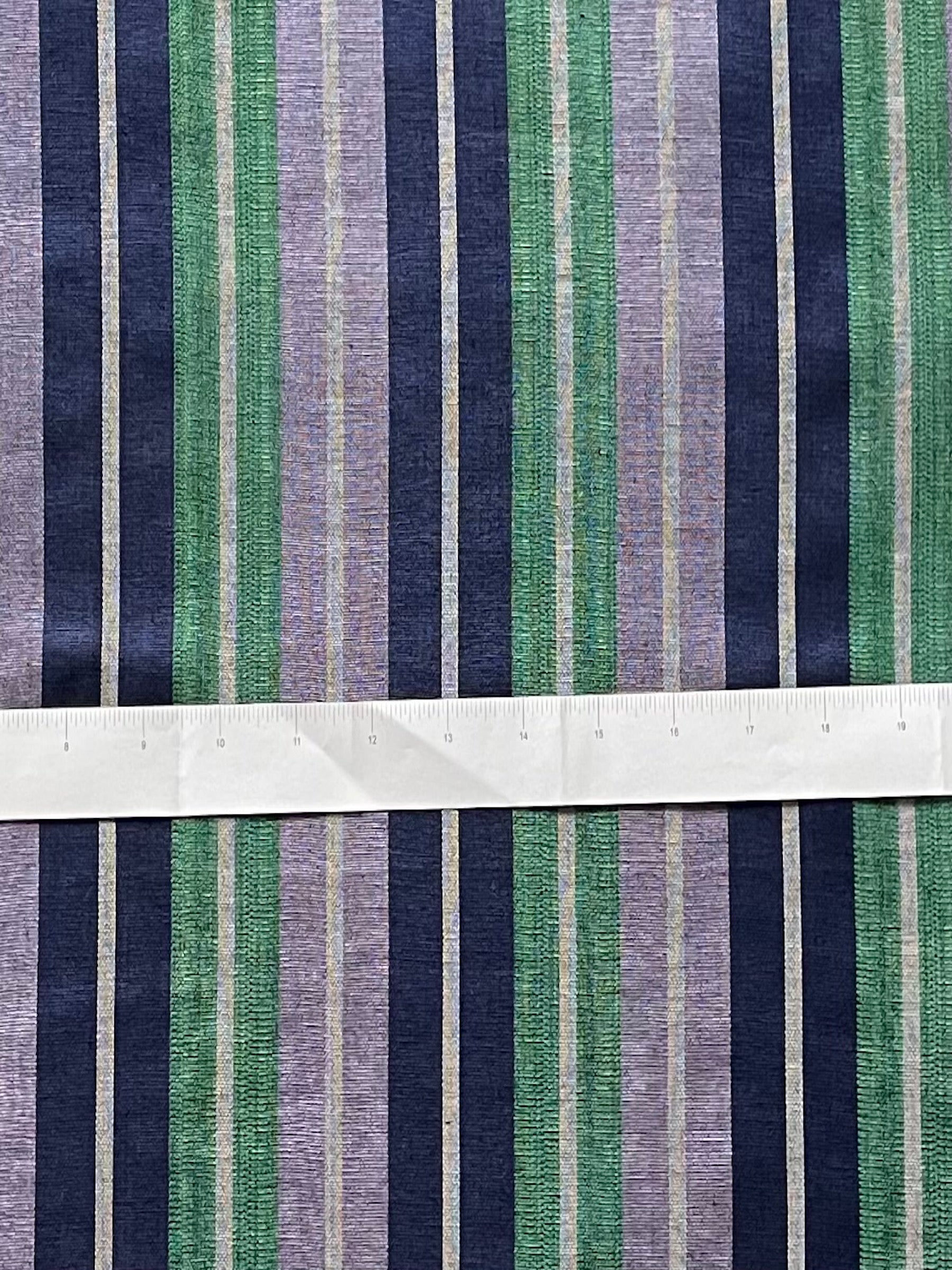 Woven striped kutnu fabric.