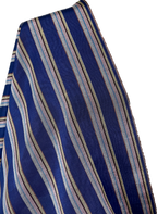 Colorful striped woven kutnu fabric.