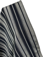 Black & Gray striped woven fabric. Sewing apparel, quilting, upholstery, home deco etc.