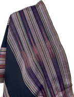 Multicolor kutnu fabric. Woven fabric by the yard.