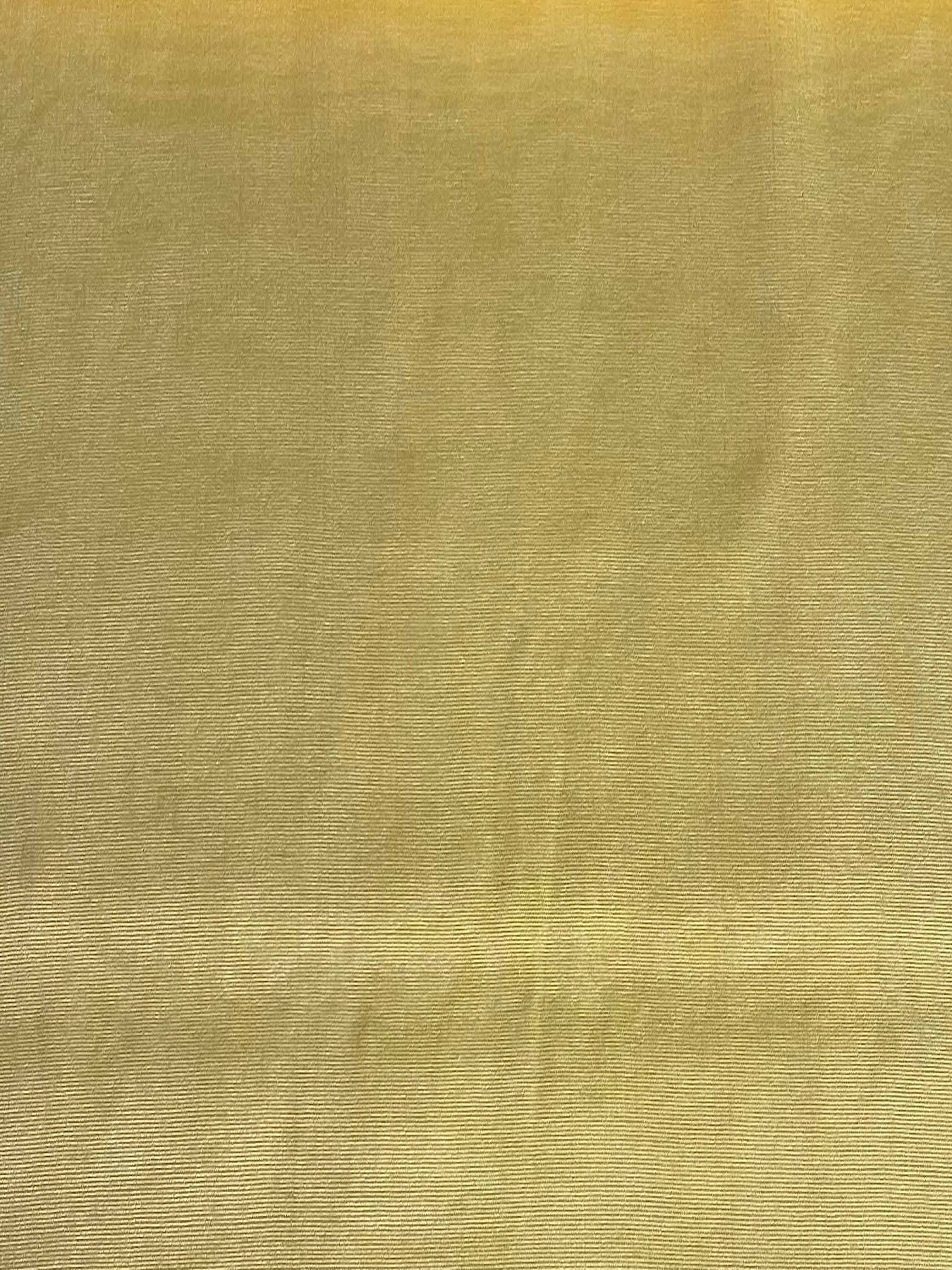 Yellow, woven fabric. 20" wide.