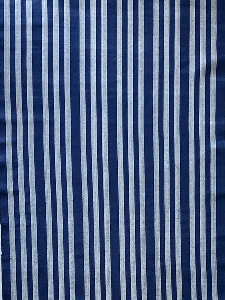 Turkish kutnu fabric. Silk & cotton woven fabric. Striped. 19.5" wide.