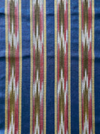 Colorful woven kutnu fabric by the yard. Silk and cotton handmade 19" wide Turkish kutnu fabric.