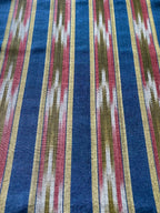 Colorful woven kutnu fabric by the yard. Silk and cotton handmade 19" wide Turkish kutnu fabric.