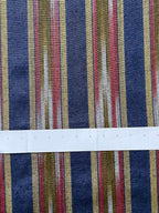 Colorful woven kutnu fabric by the yard. Silk and cotton handmade 19" wide Turkish kutnu fabric.