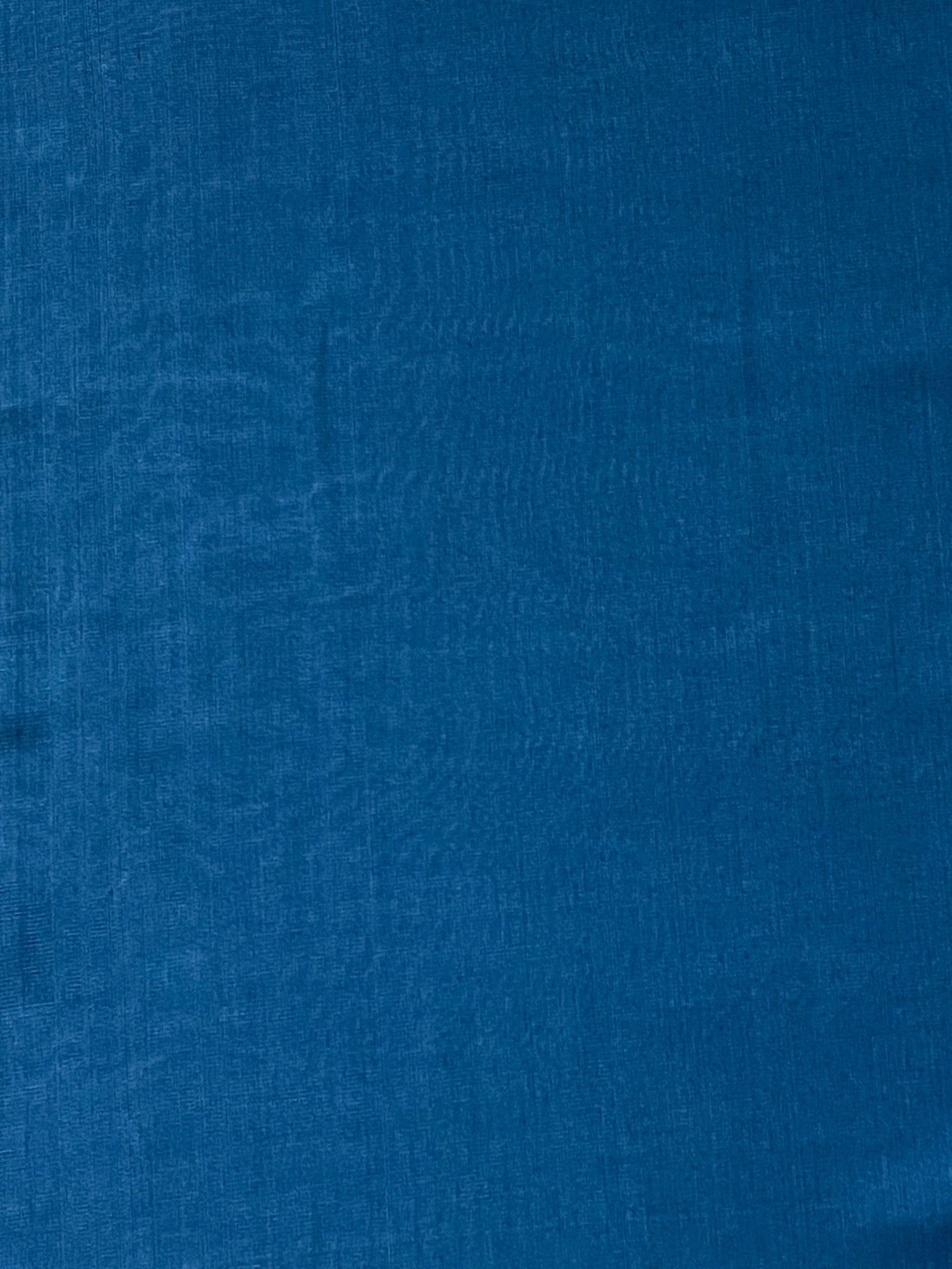 Blue Turkish Kutnu fabric. Silk and cotton woven fabric by the yard. 20" wide.