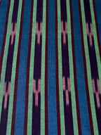 Silk & Cotton multicolor woven Turkish kutnu fabric by the yard. 20" wide.