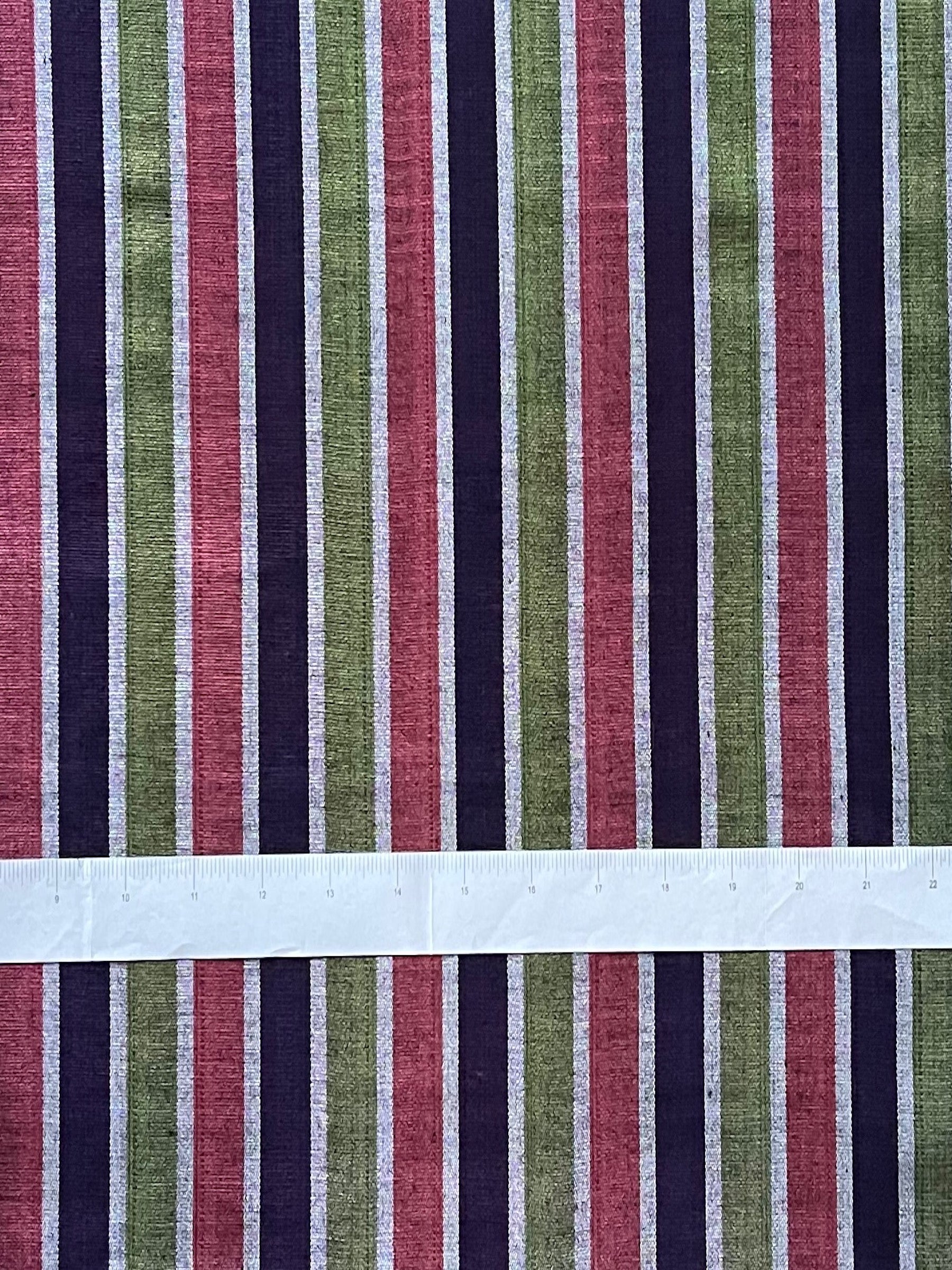 Colorful Turkish kutnu fabric. Multicolor striped woven kutnu fabric by the yard. 20" wide.