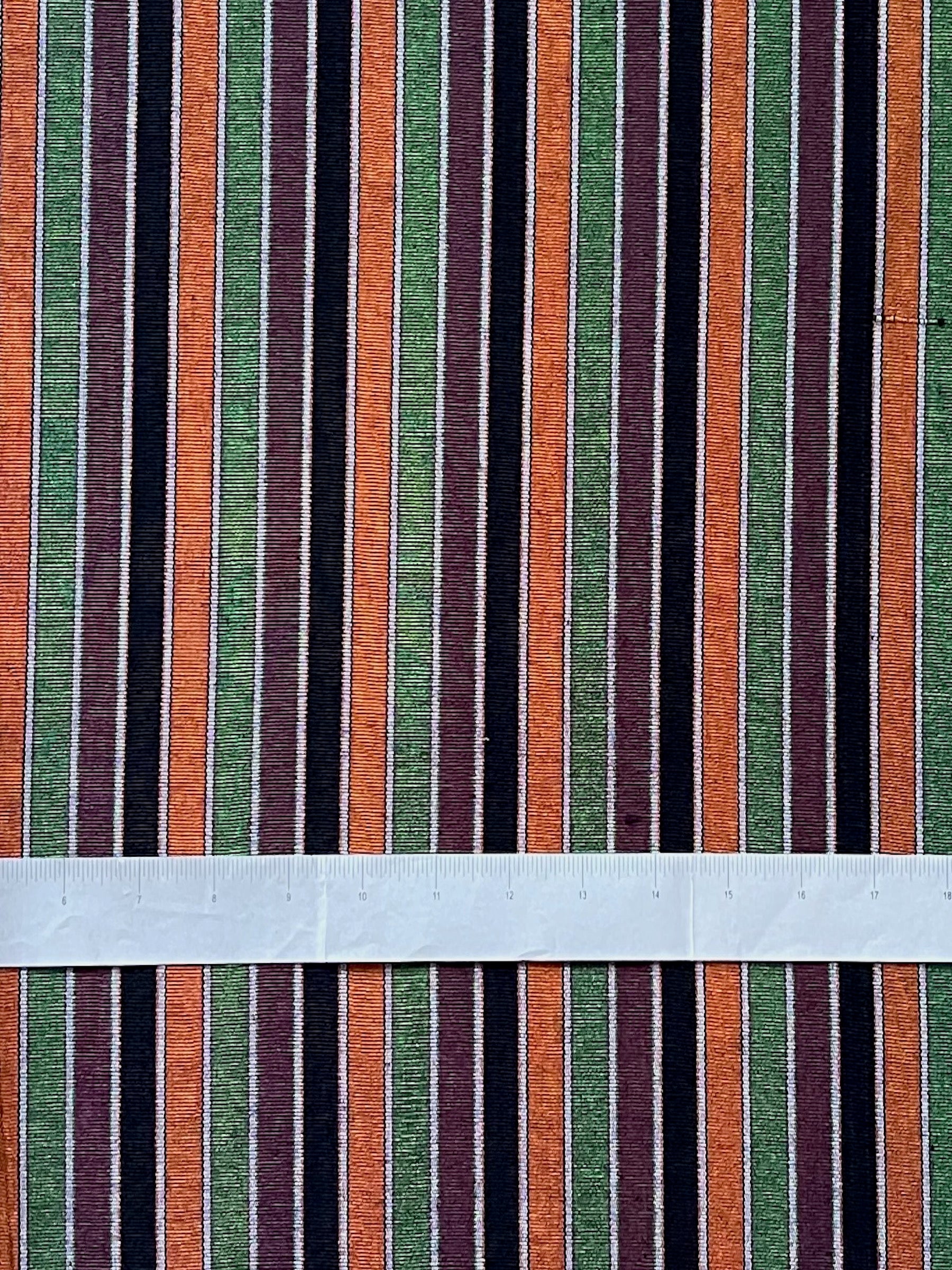 Silk & Cotton Woven Turkish kutnu fabric. Colorful striped woven fabric by the yard. 20" wide.