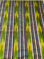 Multicolor Woven Turkish Fabric. Colorful fabric by the yard. Traditional Kutnu fabric. 19.5" wide.