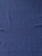 Navy blue woven Turkish Kutnu fabric by the yard. Silk & Cotton fabric. 20" wide.