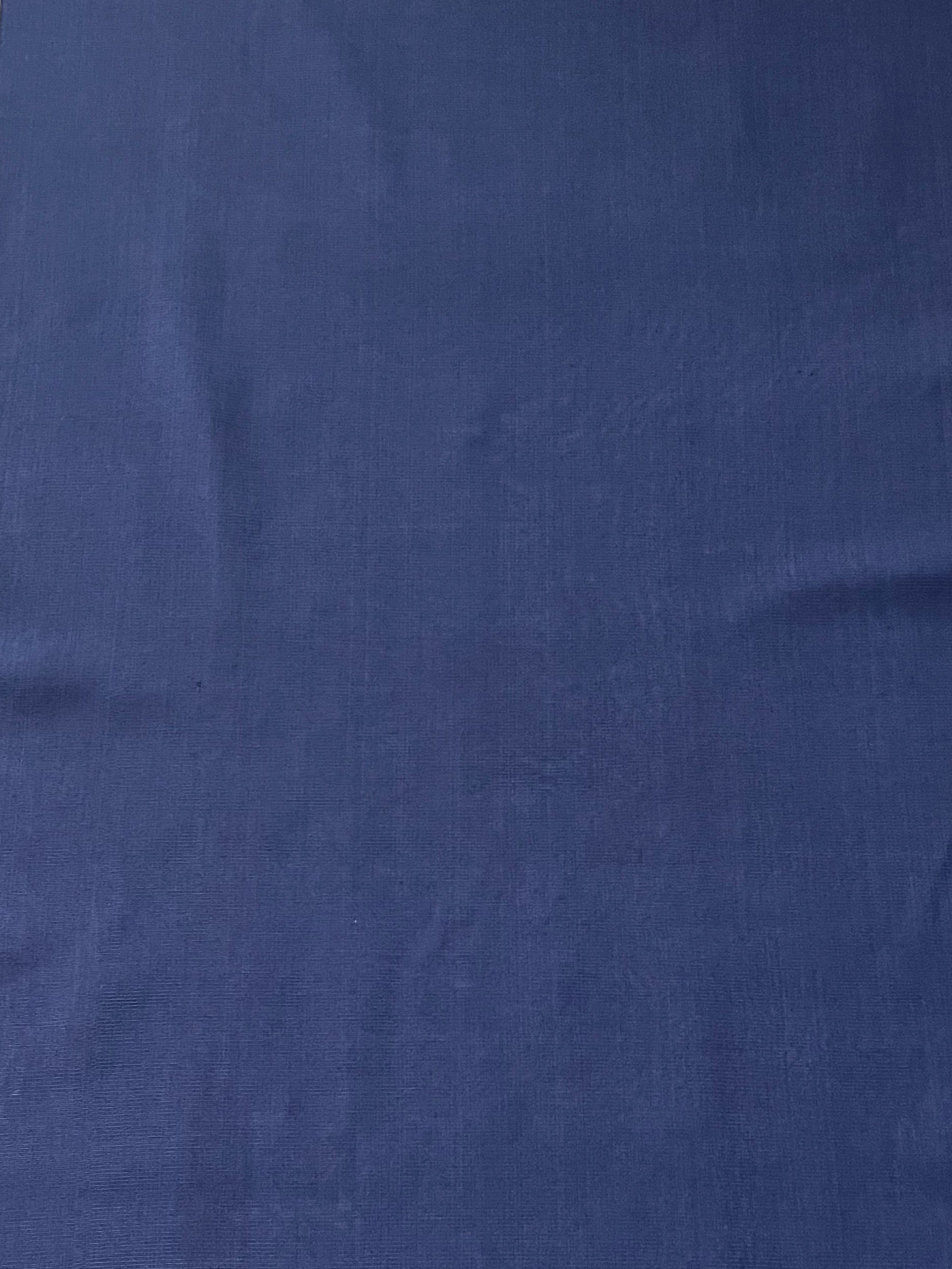 Navy blue woven Turkish Kutnu fabric by the yard. Silk & Cotton fabric. 20" wide.