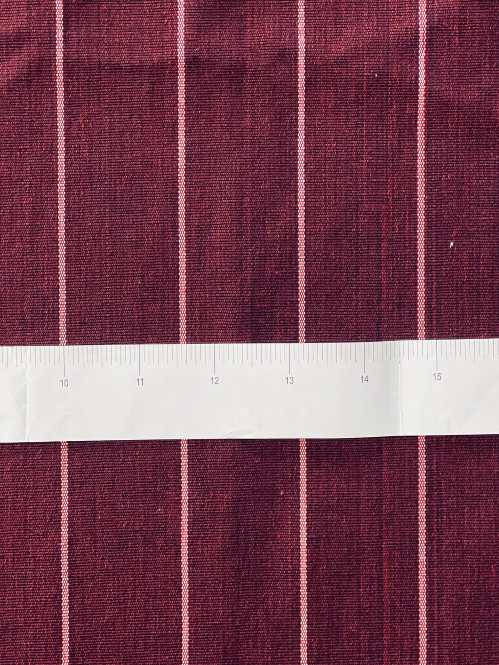 Striped Turkish Kutnu fabric. Matte Red Kutnu fabric. Silk & Cotton woven fabric. 44” wide kutnu fabric.