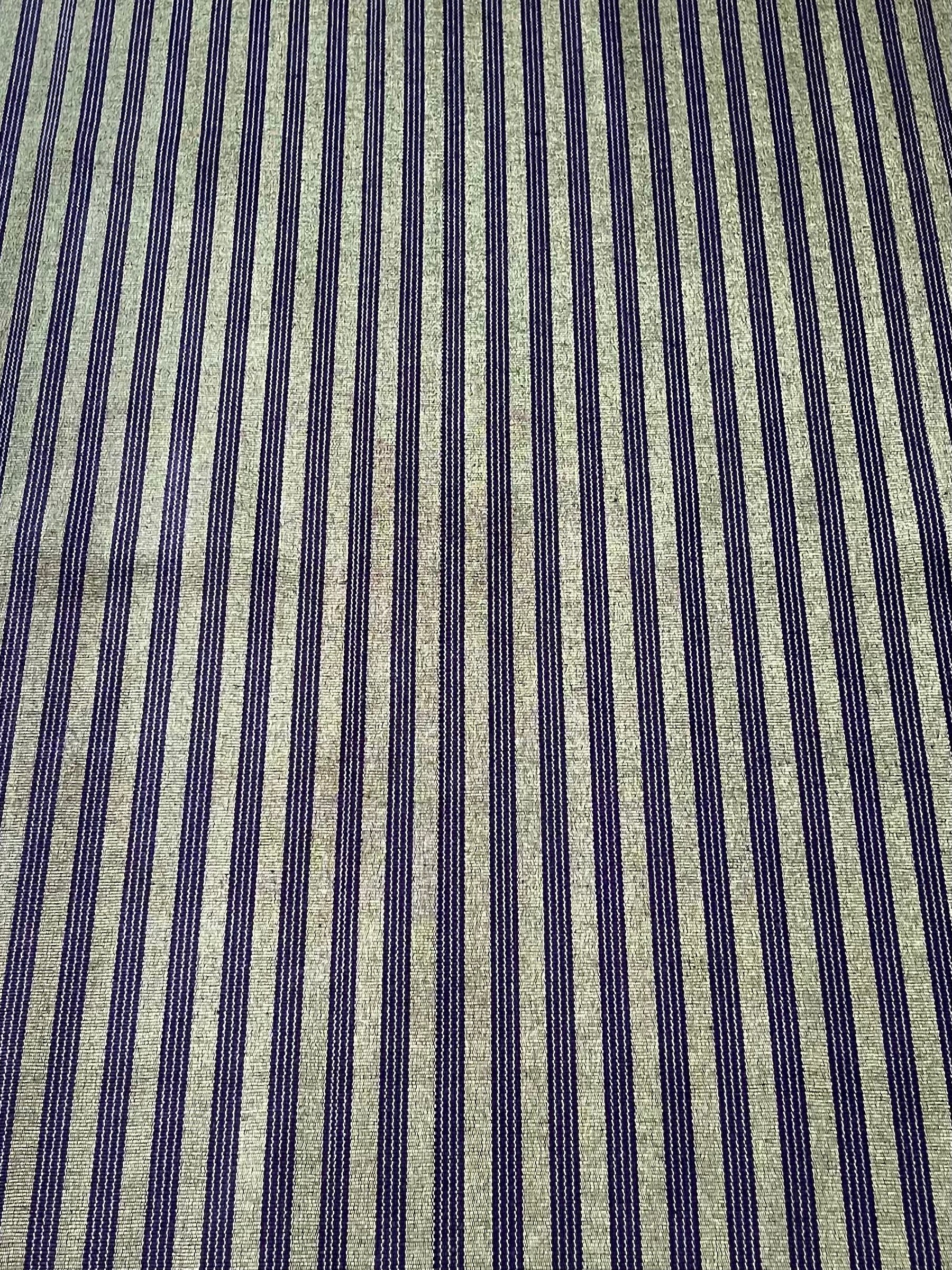 Striped Kutnu fabric by the yard. 19" wide woven kutnu fabric.