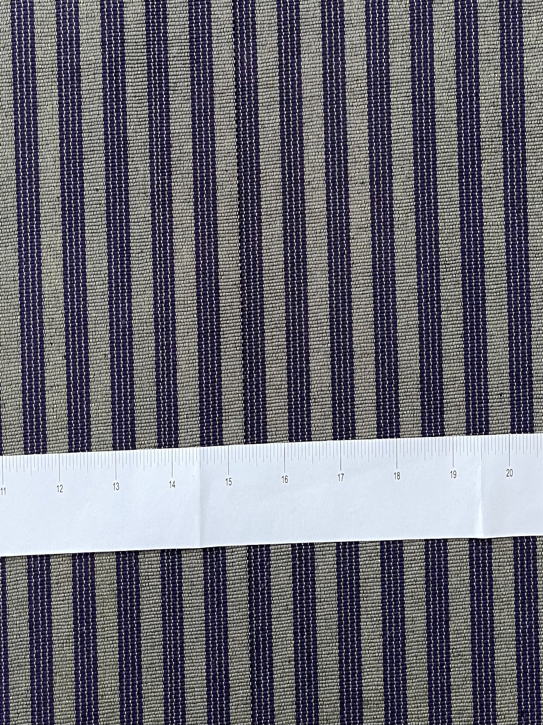 Striped Kutnu fabric by the yard. 19" wide woven kutnu fabric.